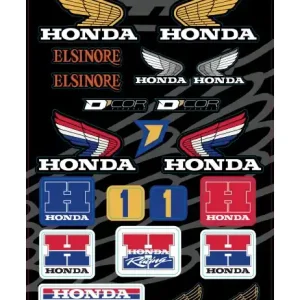 D'COR Visuals Retro Honda Decal Sheet High Quality