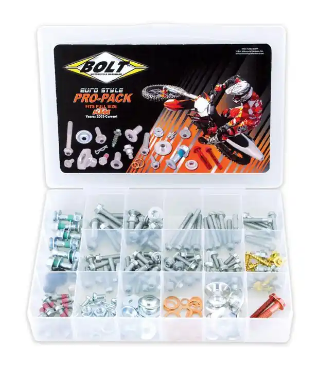Bolt Hardware Universal Euro Style Pro Pack KTM / Husqvarna 2003-2018 Free Returns