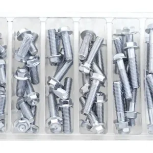 Bolt Hardware Hex Flange Bolt Assortment Pack Crafted