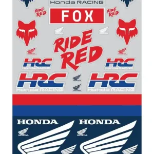 While Supplies Last Fox Racing Honda Track Sticker Pack