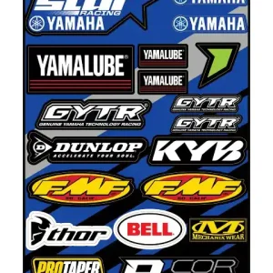 D'COR Visuals Star Yamaha Decal Sheet Genuine