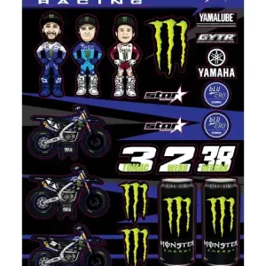 Bargain D'COR Visuals Monster Energy Yamaha Star Racing Bee G Creations Decal Sheet