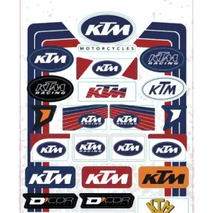 D'COR Visuals Retro KTM Decal Sheet Big Sale