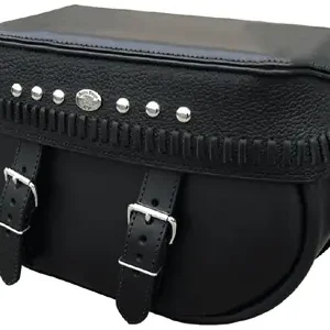 Limited Offer Boss Bags #34 Model  Italian Style w/ a Braided Lid Valence for Harley Models