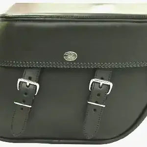 Limited Offer Boss Bags  Close Fitting #40 Model  Braided Lid Valence with  Laced Leather on Lid Corner for Softaill Models