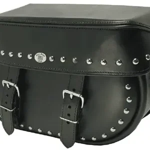 Get Yours Boss Bags #34 Model  Studded on Bag Body  and Lid Valence for Harley Models