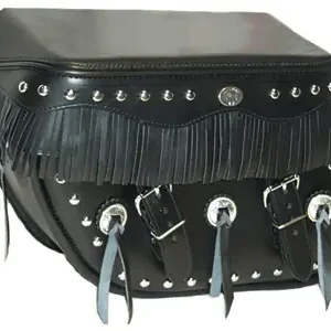 Big Sale Boss Bags #36 Model Studded with Conchos and Fringe on Lid Valence -for Harley Models