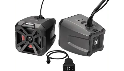 Kicker 6-1/2" Speaker Power Cans - Bluetooth/Amplified (Fits round tubing up to 2") Worldwide Shipping