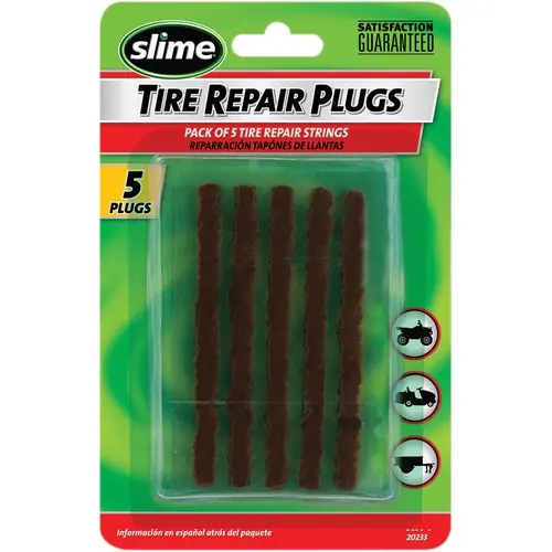 Slime Tire Plug Pack with Cement 5-Pack Secure Checkout