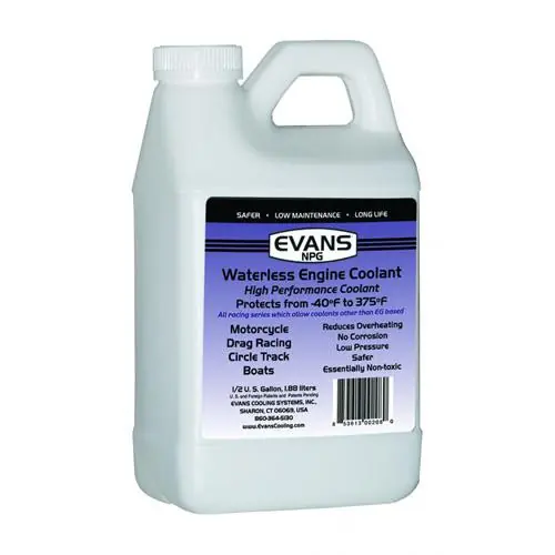 Evans Cooling NPG Waterless Engine Coolant Certified