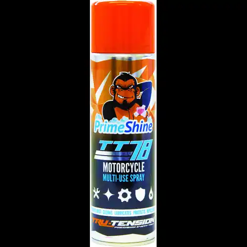 Tru Tension Primeshine TT78 Motorcycle Multi-Use Spray Spray Clearance