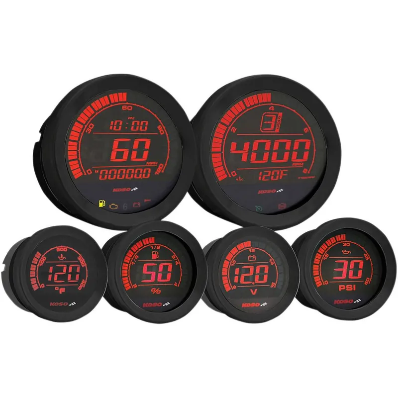 Koso HD-02 6-Piece Gauge Set Last Chance