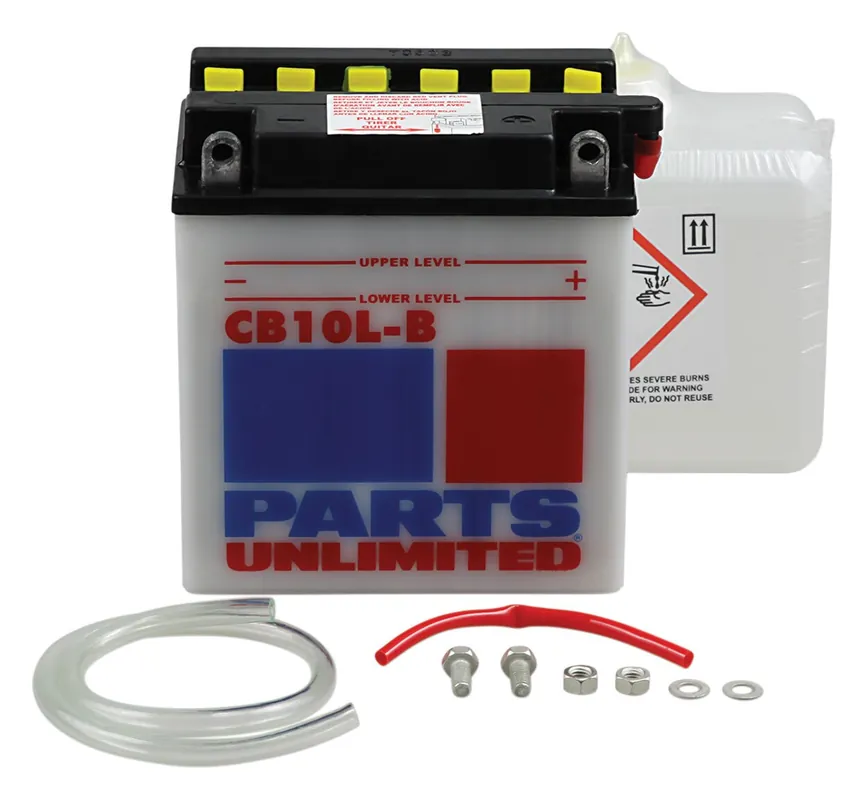 Parts Unlimited YB10L-B Heavy Duty Battery Kit Kawasaki / Suzuki / Yamaha 1966-1987 Premium