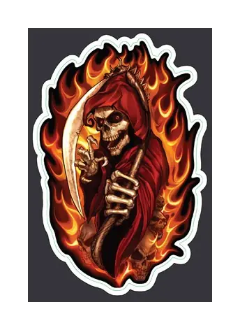 Lethal Threat Flaming Mini Decal Set Top Rated