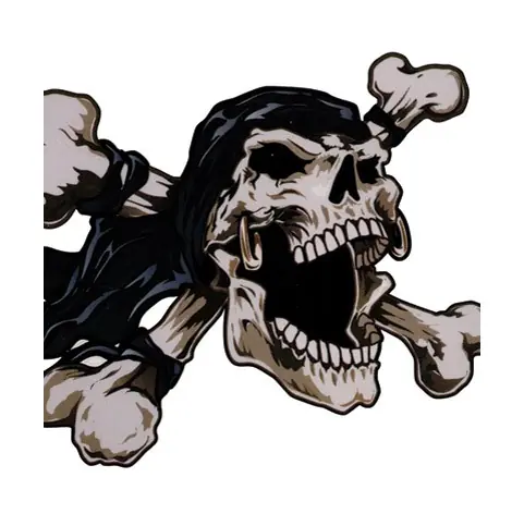 Worldwide Shipping Lethal Threat Iron Cross Skull Quad Kit