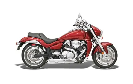 Crafted Bassani Pro Street Over and Under Turn Out Exhaust Suzuki Boulevard 2006-2009