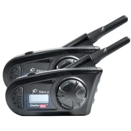 Hot Deal Chatterbox     X2 Slim Wireless Push To Talk Bluetooth Communicator Combo