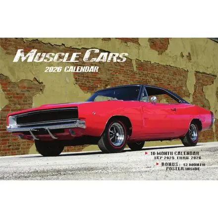 Moto365     2026 Muscle Cars Calendar Warranty Included