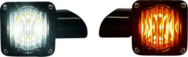 Custom Dynamics - SD-RG-FT-AW - Turn Signal - Shark Demon™ - LED - Front - Smoke Lens Certified