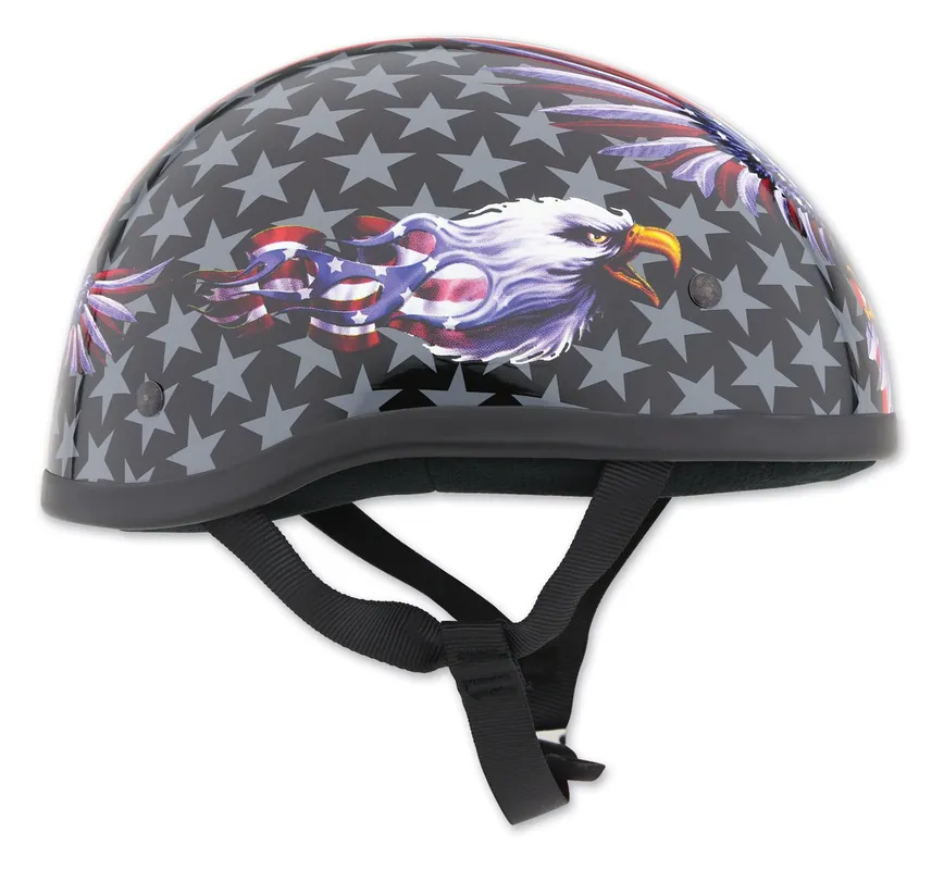 Brand New Skid Lid USA Flame Eagle Helmet