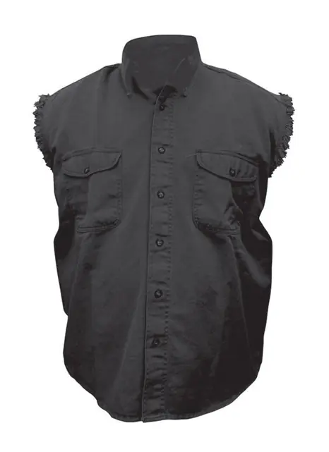 Allstate Leather Inc. Button Down Sleeveless Shirt Popular