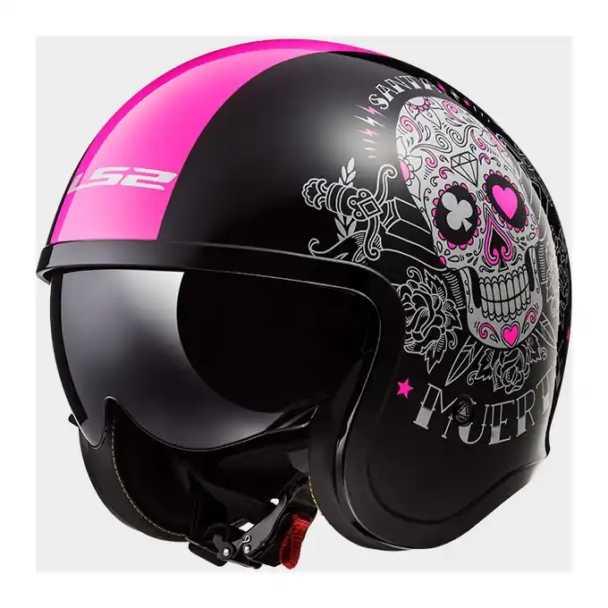 LS2 Spitfire Pink Muerte Helmet Popular